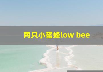 两只小蜜蜂low bee